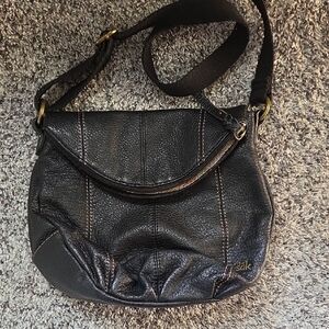 The Sak Black Textured Shoulder Bag